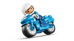 Blue Police Motorcycle