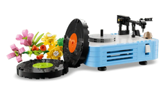 Record Player with Flowers