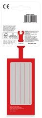 2x4 Red Luggage Tag