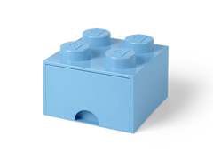 4-Stud Brick Drawer – Light Blue