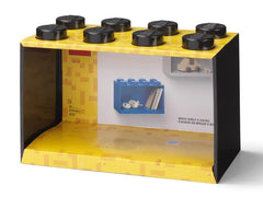 8-Stud Brick Shelf – Black