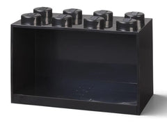 8-Stud Brick Shelf – Black
