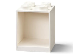 4-Stud Brick Shelf – White