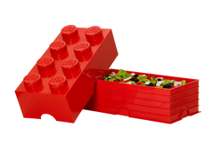 8-Stud Storage Brick – Red