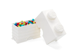 2-Stud Storage Brick – White