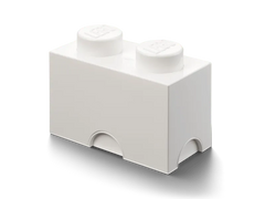 2-Stud Storage Brick – White