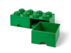 8-Stud Brick Drawer – Green