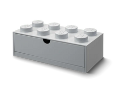 8-Stud Desk Drawer – Gray