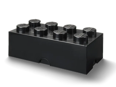 8-Stud Storage Brick – Black