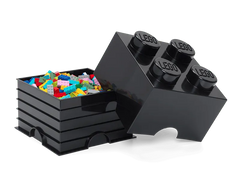 4-Stud Storage Brick – Black