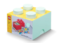 4-Stud Storage Brick – Aqua Blue