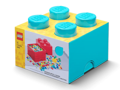 4-Stud Storage Brick – Azure Blue