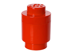 1-Stud Round Storage Brick – Red