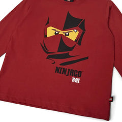 Kids Long-Sleeve T-Shirt – Dark Red