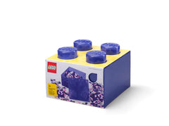 Purple Clear Brick-Shaped Storage Box