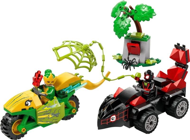 Spin and Electro Dinosaur Vehicle Chase