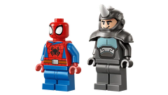 Spidey on his Motorcycle vs. Rhino
