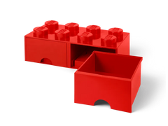 LEGO® 8-stud Bright Red Storage Brick Drawer
