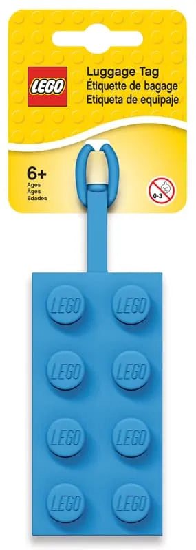 2x4 Blue Luggage Tag