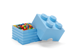 4-Stud Storage Brick – Light Blue