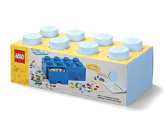 8-Stud Brick Drawer – Light Blue
