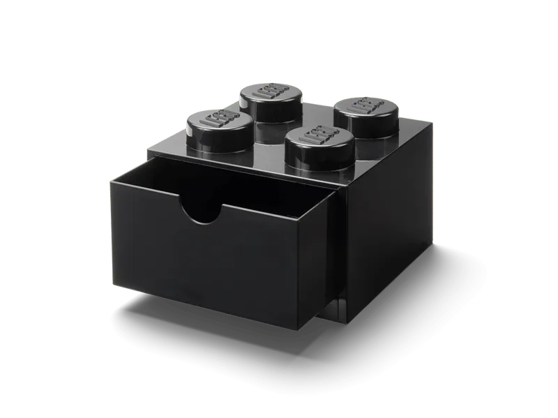 4-Stud Desk Drawer – Black
