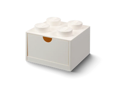 4-Stud Desk Drawer – White