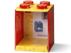 4-Stud Brick Shelf – Bright Red