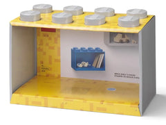 8-Stud Brick Shelf – Gray