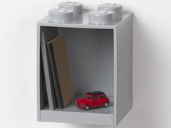 4-Stud Brick Shelf – Gray