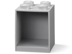 4-Stud Brick Shelf – Gray
