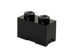 2-Stud Storage Brick – Black