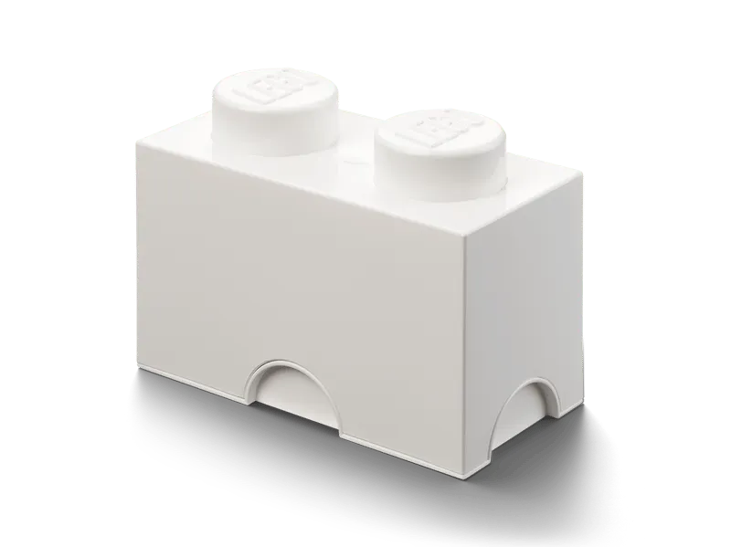 2-Stud Storage Brick – White