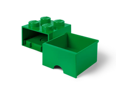 4-Stud Brick Drawer – Green