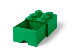 4-Stud Brick Drawer – Green