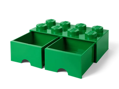 8-Stud Brick Drawer – Green