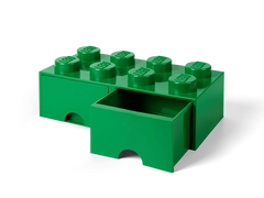 8-Stud Brick Drawer – Green