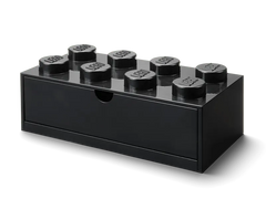 8-Stud Desk Drawer – Black