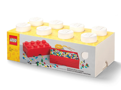 8-Stud Storage Brick – White