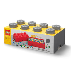 8-Stud Storage Brick – Gray