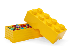 8-Stud Storage Brick – Yellow
