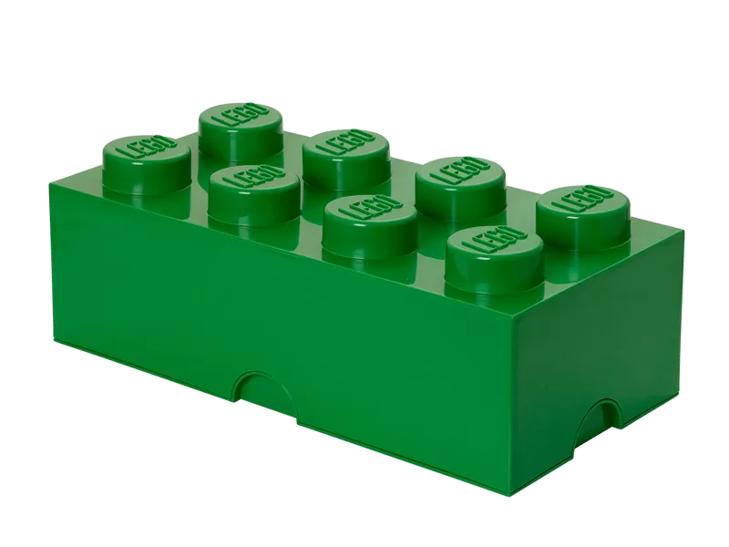 8-Stud Storage Brick – Green