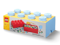8-Stud Storage Brick – Light Blue