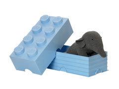 8-Stud Storage Brick – Light Blue