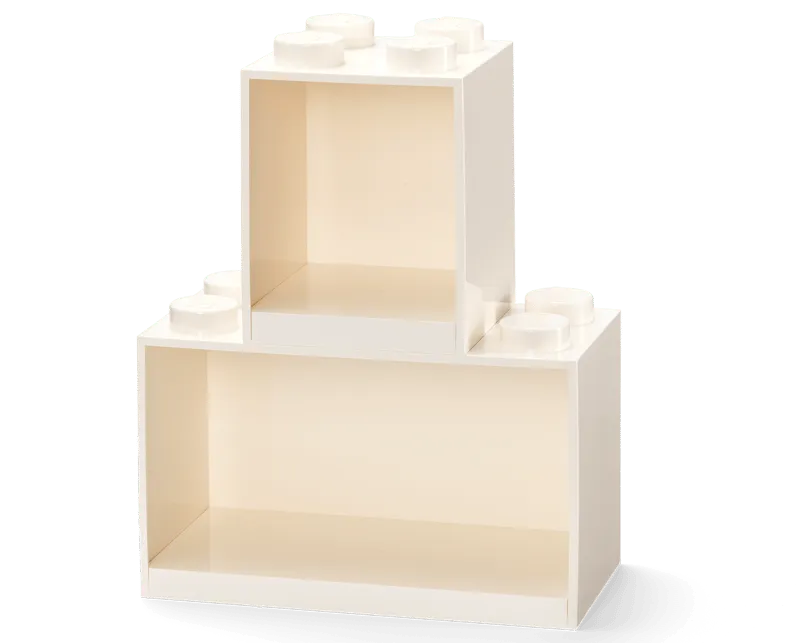 Brick Shelf Set – White