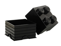4-Stud Storage Brick – Black