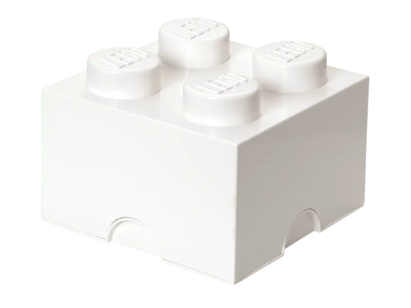 4-Stud Storage Brick – White