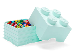 4-Stud Storage Brick – Aqua Blue