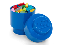 1-Stud Round Storage Brick – Blue