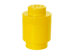 1-Stud Round Storage Brick – Yellow